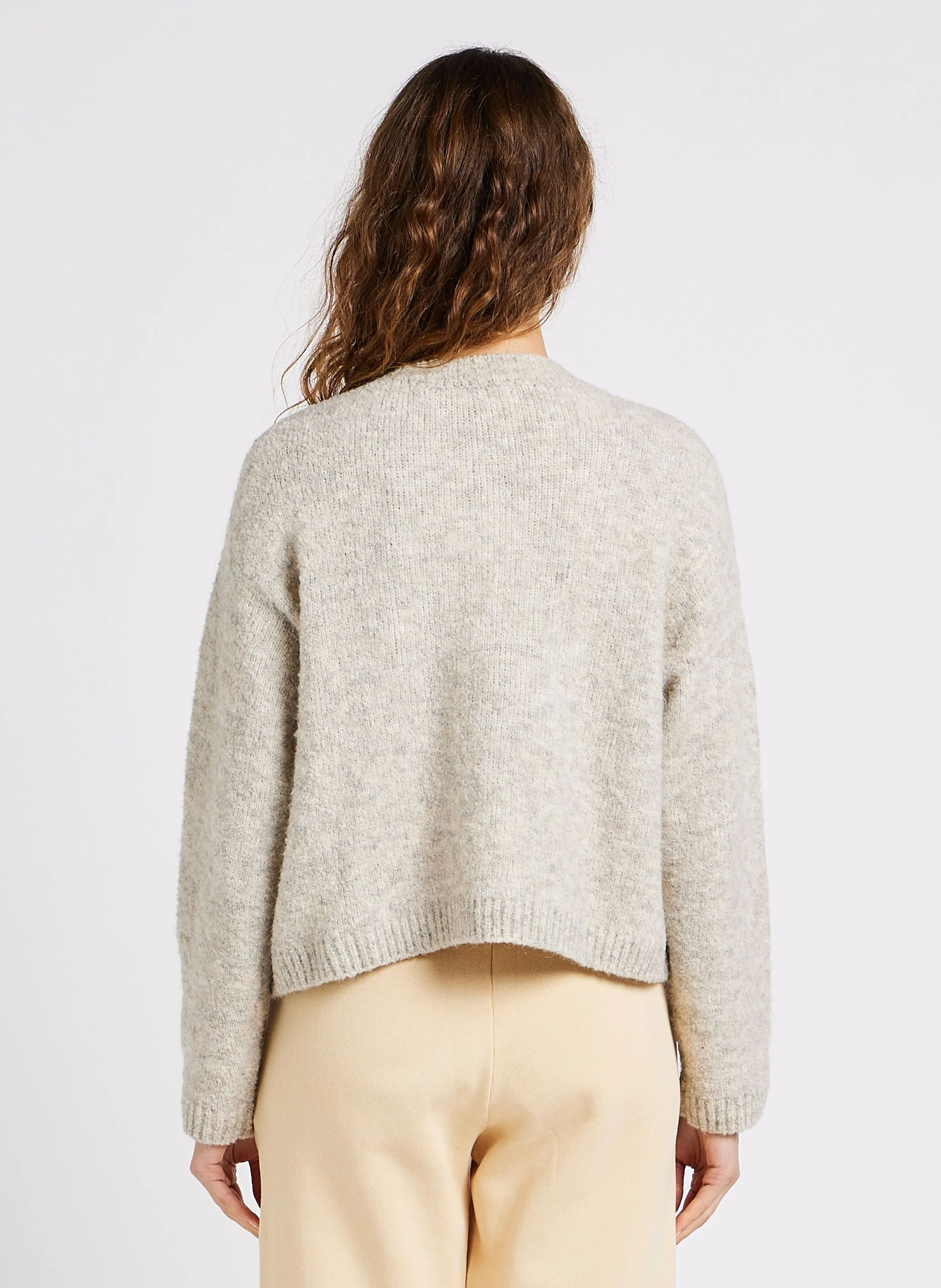 AMERICAN VINTAGE CIKOYA - Jersey con cuello redondo en gris
