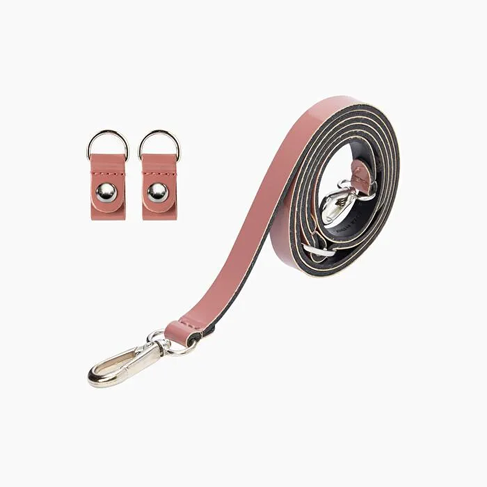 Bandolera extraslim con clip de pintura grosella