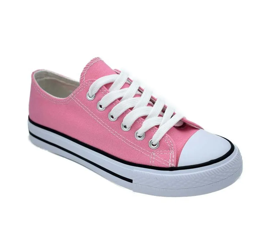 BASKET PUNTERA PLAYERA DE CALLE PARA MUJER ZAPATILLA DE LONA ROSA