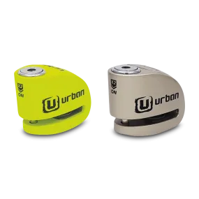 Bloqueo de Disco URBAN UR906 con Alarma Verde Fluo