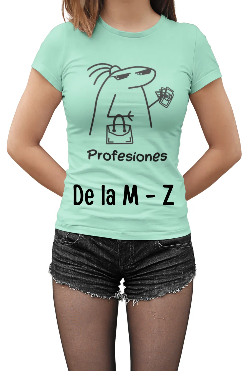 Blusa dama manga corta. Profesiones2 (M - Z)
