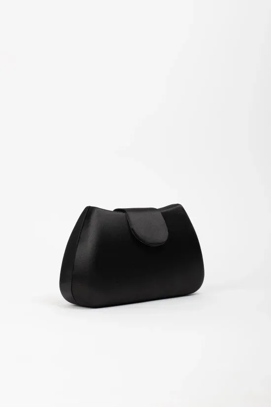 bolso clutch tresfi - negro