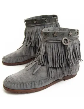 Botín Casual Para Mujer.  Montevita  Laddy  93879 Gris