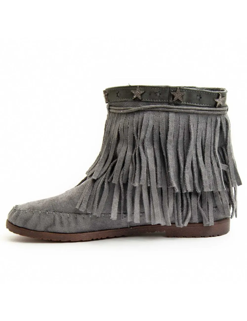 Botín Casual Para Mujer.  Montevita  Laddy  93879 Gris