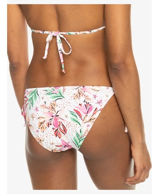 Braguita de Bikini Roxy Printed Beach Classics Tide Side Blanco Tropical