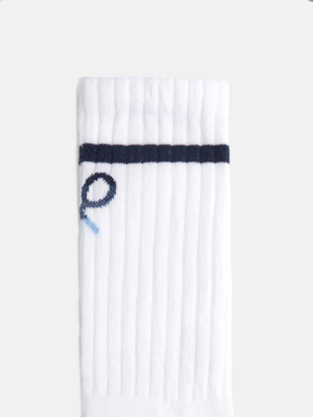 CALCETIN SILBON SPORT RAQUETA BLANCO