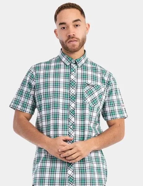 Camisa Lonsdale BRIXWORTH - White/Green/Black