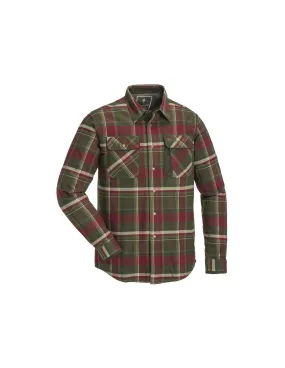 Camisa Pinewood Cornwall (verde/burdeos)