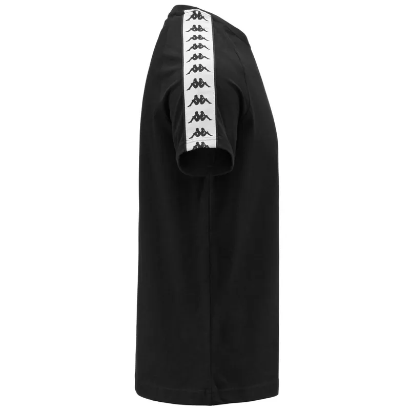 Camiseta 222 Banda Coen Slim Hombre Negro Kappa
