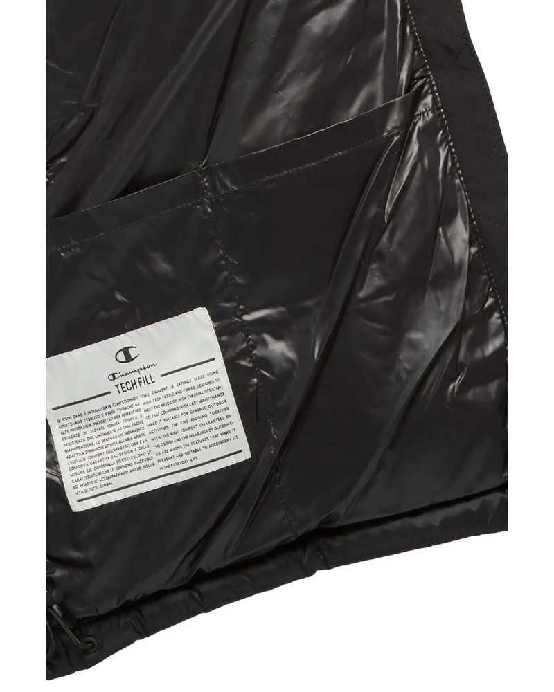 Cazadora champion negra shoulder padded jacket