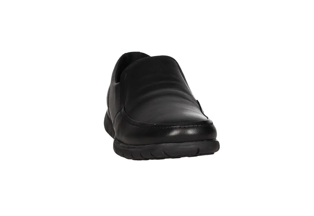 Copete Piel Negro Elasticos Lados Piso Goma