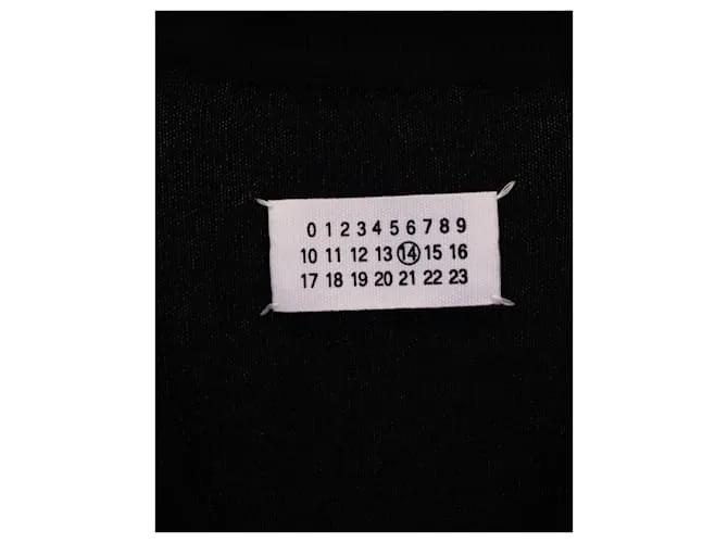 Maison Martin Margiela Cárdigan con cuello en V de Maison Margiela en cachemir negro 