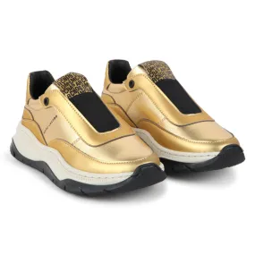 MARC JACOBS Zapatillas de tela dorada