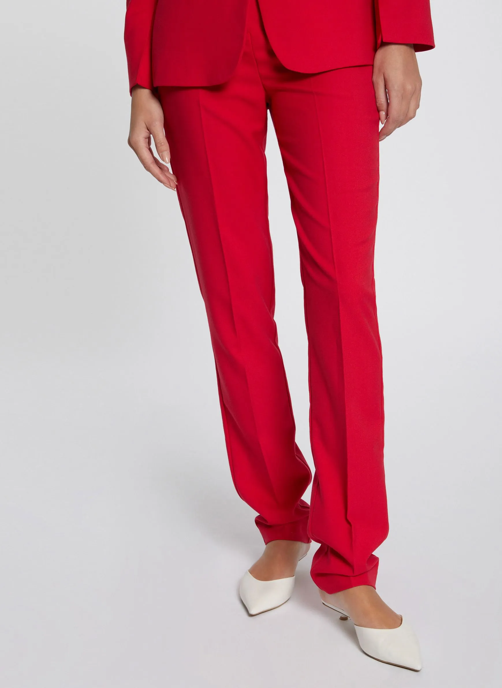 MORGAN PBERY.F - Pantalón ajustado de pinzas en rojo