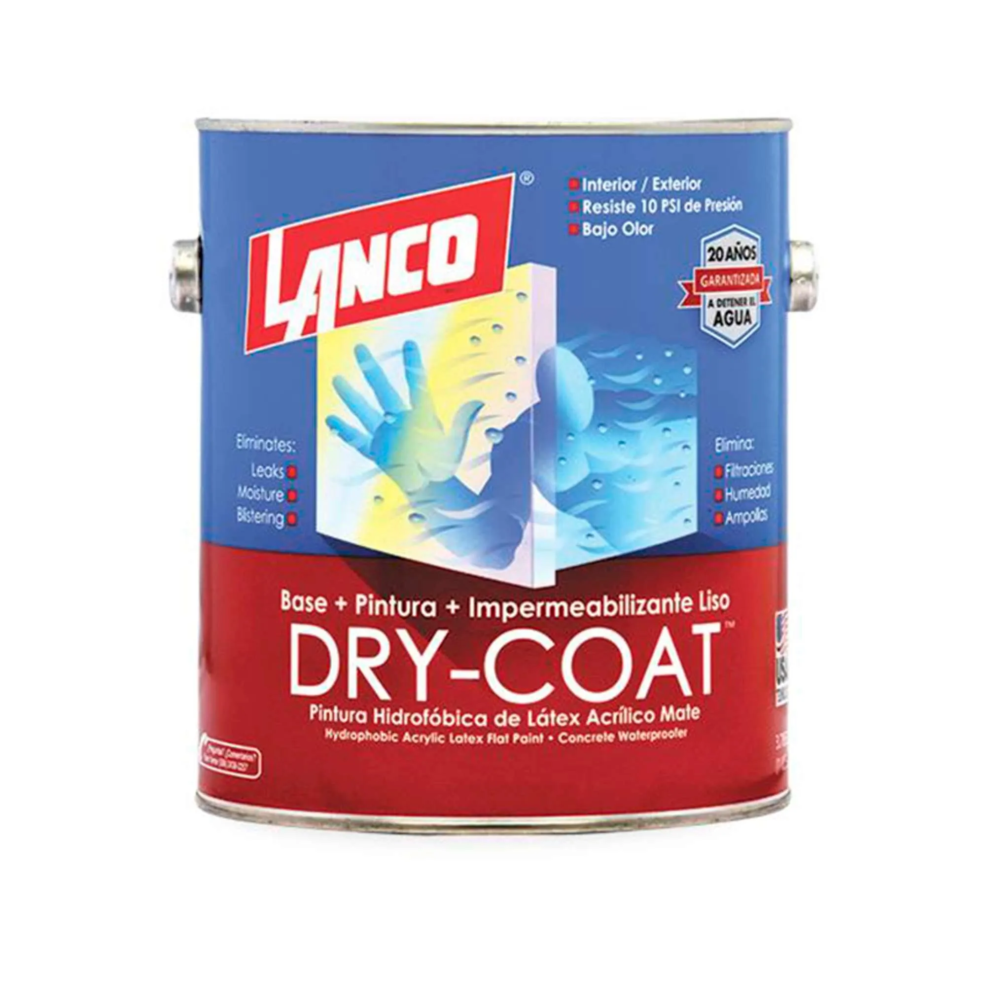 Pintura Impermeabilizante Pastel Dry Coat Mate 1 Galón