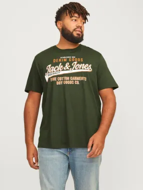 Plus Camiseta Logotipo | Verde oscuro | Jack & Jones®