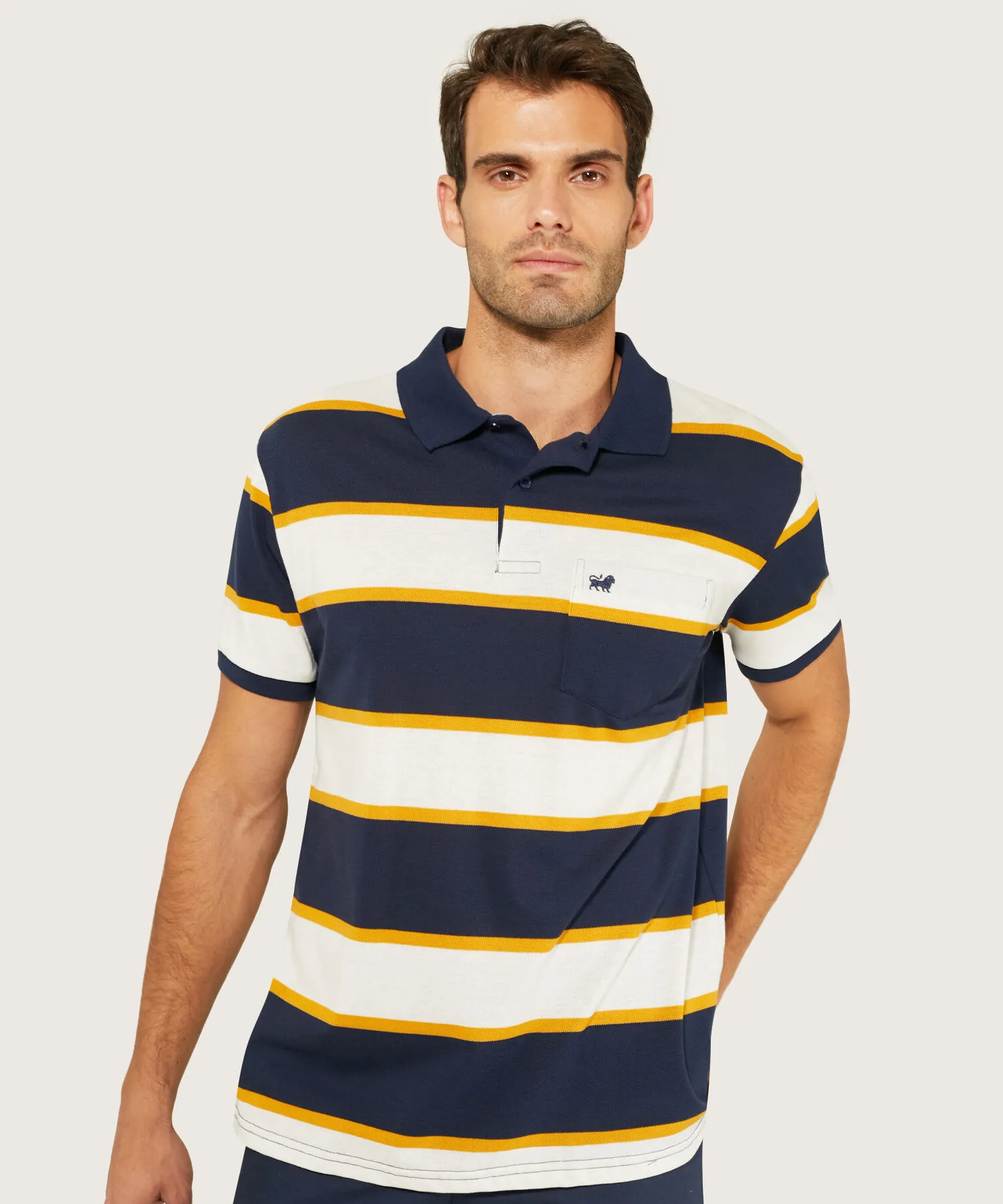 Polo Cuello Y Puño Tejido-