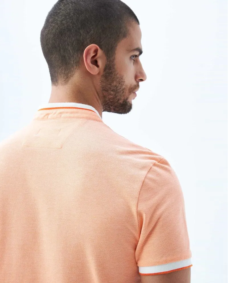 Polo en tela tipo pique para hombre
