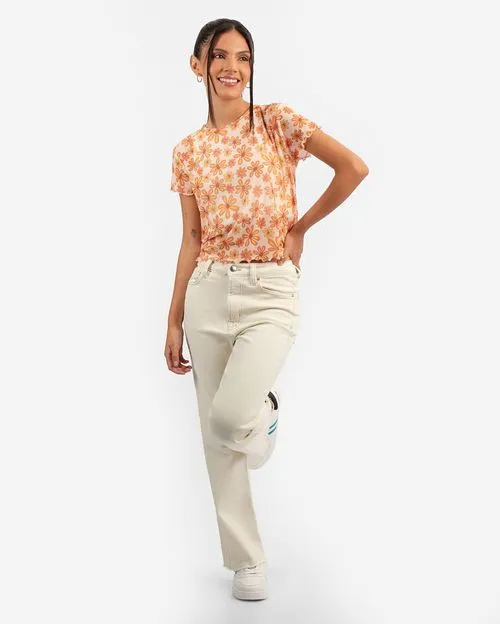 Polo Mujer Girasol Melón Claro