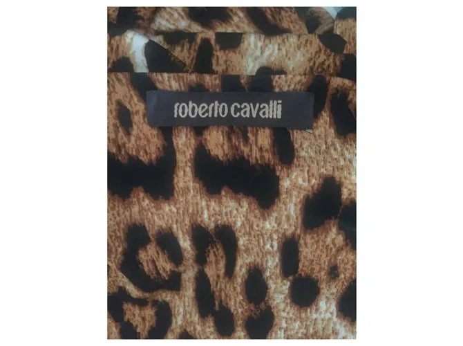 Roberto Cavalli Vestidos Estampado de leopardo 