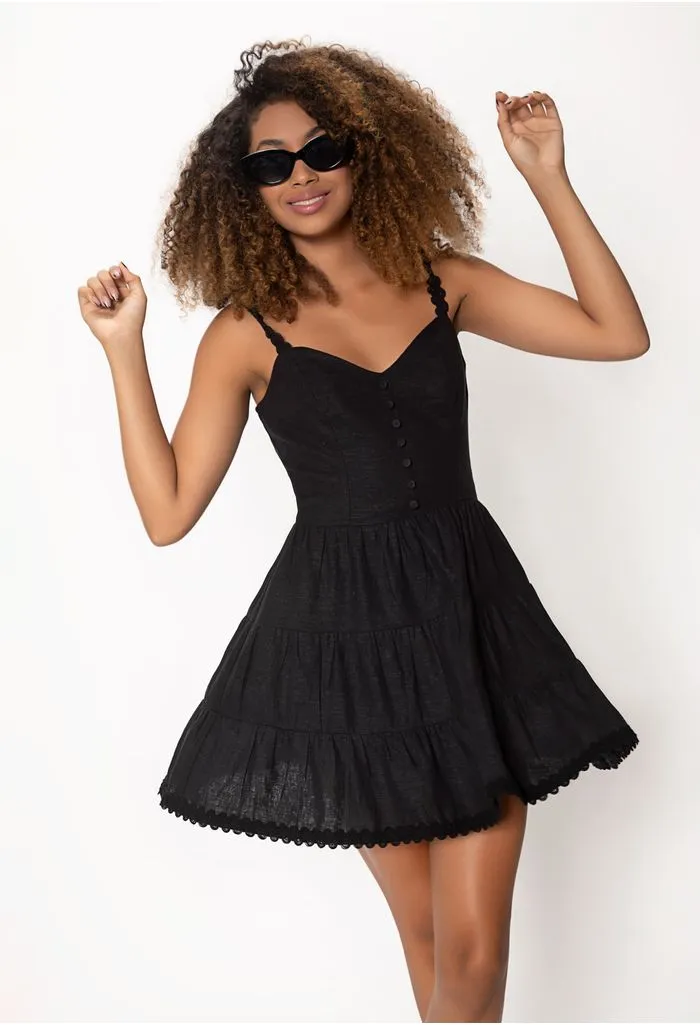 Vestido corto para dama de tiras